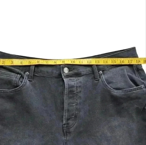 Yoga Jeans Emily Slim Jeans Washed Black High Rise Mom Fit Denim Women's 34 - Picture 13 of 16